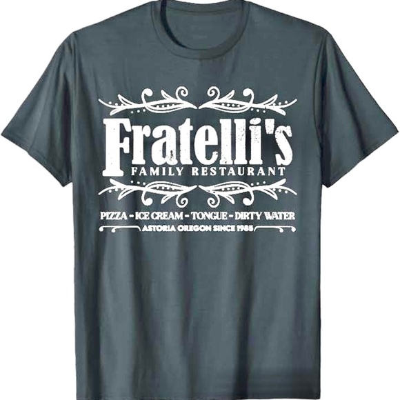 GOONIES Movie Fratelli’s Restaurant T- Shirt, old school 1980s, 80s, retro - Picture 1 of 3